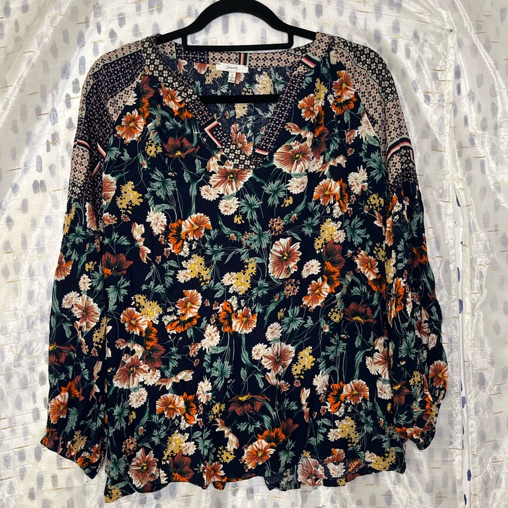 - Jodifl women’s long sleeve lightweight Floral top S. C5